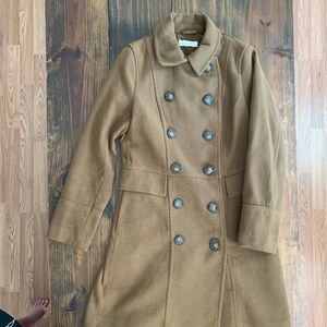 H&M longline double breasted coat